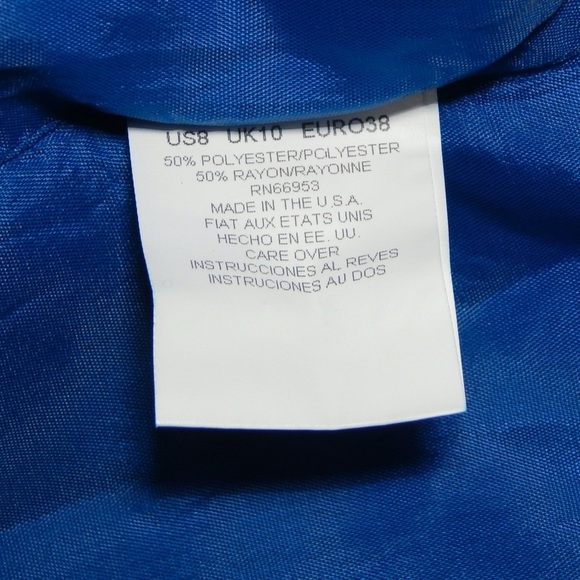 David Warren Vintage 90s Cheongsam Asian Dress Size 8 M Blue Gold Red Floral - Picture 6 of 11